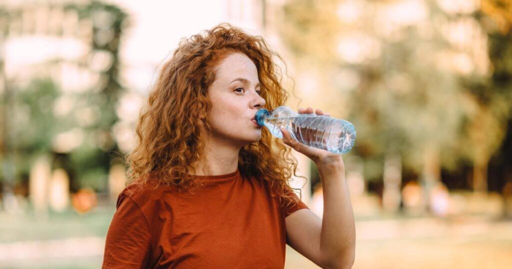 Girl Drinking water